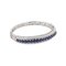 18k White Gold Bracelet With Diamonds & Sapphires 2