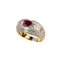 Gold Ring With Ruby & Diamonds 2
