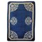 20th Century Floreal Blue Chinese Deco Handmade Rug 1