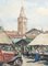 Roger Huguenin, Grand marché de Rimini, 1955, Watercolor 5