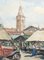 Roger Huguenin, Grand marché de Rimini, 1955, Watercolor, Image 5