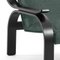 Green Fabric Woodline Armchair by Marco Zanuso for Cassina 5