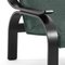 Green Fabric Woodline Armchair by Marco Zanuso for Cassina, Image 5