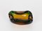 Mid-Century Submerged Murano Green Glass & Amber Shades Bowl by Flavio Poli, 1960 15