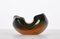 Mid-Century Submerged Murano Green Glass & Amber Shades Bowl by Flavio Poli, 1960 7