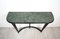 Green Marble, Wood & Brass Console Table by Guglielmo Ulrich, Italy, 1940s 11