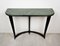 Green Marble, Wood & Brass Console Table by Guglielmo Ulrich, Italy, 1940s 2