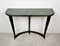 Table Console en Marbre Vert, Bois et Laiton par Guglielmo Ulrich, Italie, 1940s 2