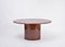 Elliptic Italian Dining Table in Brown Lacquered Goatskin by Aldo Tura 2