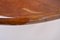 Tavolo da pranzo ellittico in pelle di capra laccata marrone di Aldo Tura, Italia, Immagine 10