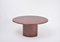 Elliptic Italian Dining Table in Brown Lacquered Goatskin by Aldo Tura 4