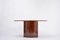 Elliptic Italian Dining Table in Brown Lacquered Goatskin by Aldo Tura 3