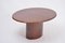 Elliptic Italian Dining Table in Brown Lacquered Goatskin by Aldo Tura 6