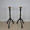 Gothic Style Bronze and Iron Andirons, 19th Century, Set of 2 13