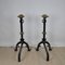 Gothic Style Bronze and Iron Andirons, 19th Century, Set of 2, Image 13