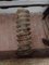 Antiker Schraubstock aus Ulmenholz mit handgewickelter Schraube 18