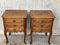 Louis XVI Style Nightstands with 3 Drawers and Cabriole Legs, Set of 2 3