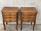 Louis XVI Style Nightstands with 3 Drawers and Cabriole Legs, Set of 2, Image 3