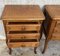 Louis XVI Style Nightstands with 3 Drawers and Cabriole Legs, Set of 2 8
