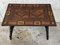 19th Century Baroque Spanish Side Table with Marquetry Top and Iron Stretcher 4