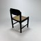 Mid-Century Black Wood and Rush Dining Chairs, 1970s, Set of 6 8