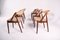 Mid-Century Rosewood and Fabric Dining Chairs by Kai Kristiansen for Schou Andersen, Set of 6, Image 6