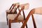 Mid-Century Rosewood and Fabric Dining Chairs by Kai Kristiansen for Schou Andersen, Set of 6 7