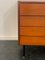 Teak Chest of Drawers With Metal Leggings & Adjustable Brass Feet 9