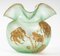 Kugelförmige Art Nouveau Vase aus Milchglas von Mont-Joye 2
