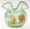 Kugelförmige Art Nouveau Vase aus Milchglas von Mont-Joye 4