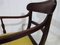 Edwardian Solid Mahogany Desk Chair with Gold Velvet Seat Pad, Image 13