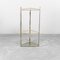 Vintage Angular Metal & Glass Console Table, 1970s 1