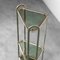 Vintage Angular Metal & Glass Console Table, 1970s 3