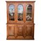 Early 20th Century Spanish Pine Bookcase or Vitrine with Three Arch Glass Doors 1