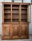 Early 20th Century Spanish Pine Bookcase or Vitrine with Three Arch Glass Doors 4