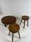 Modernist Concave Pine Stools, Set of 2, Image 14