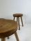 Modernist Concave Pine Stools, Set of 2, Image 15