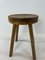 Modernist Concave Pine Stools, Set of 2, Image 3