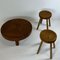 Modernist Concave Pine Stools, Set of 2 21