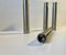 Vintage Minimalist Salt Shakers and Pepper Mill in Stainless Steel, Set of 4, Image 2