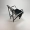 Postmodern Bended Aluminium & Steel Side Chair, 1980s 3
