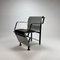 Postmoderner Beistellstuhl aus gebogenem Aluminium & Stahl, 1980er 1