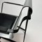 Postmodern Bended Aluminium & Steel Side Chair, 1980s 2