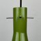 Lampe à Suspension Mid-Century en Verre de Murano Vert de Vistosi, Italie, 1960s 4