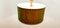 Lámpara colgante de tela verde y cable de seda dorada, Imagen 5