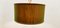 Lámpara colgante de tela verde y cable de seda dorada, Imagen 3