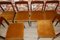 Chaises de Salle à Manger en Filigrane de Cerisier en Palissandre Orange, 1960s, Set de 6 2