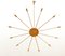 Lampade da soffitto Sputnik in ottone, Immagine 1