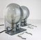 Vintage Gray and White Sirio Table Lamps by Guzzini for Meblo, Set of 2 5