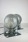 Vintage Gray and White Sirio Table Lamps by Guzzini for Meblo, Set of 2 2